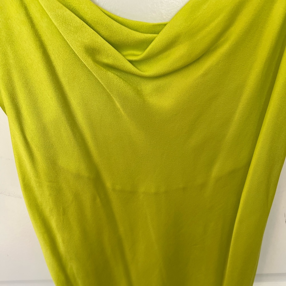 Yellow Silk MIDI Dress - Picture 5 of 7